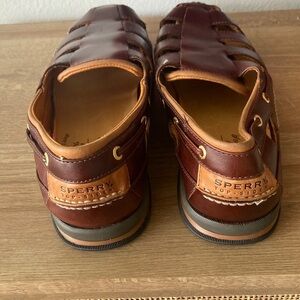 Sperry Men's Dark Brown Leather Boat Shoes